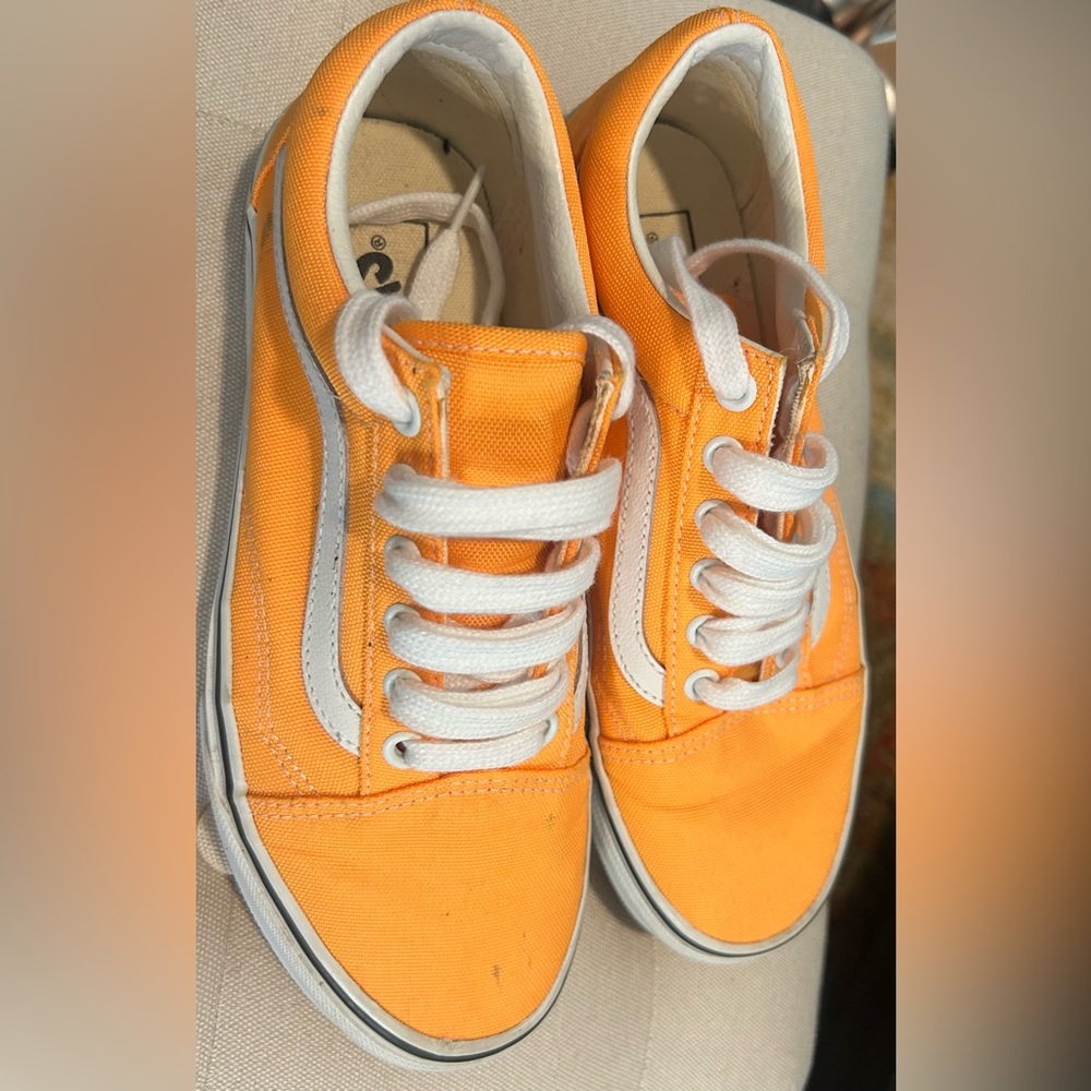 Orange Vans size 5.5